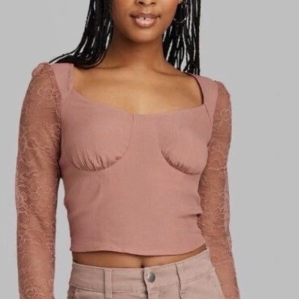 Lace Crop | wild fable - Picture 3 of 3